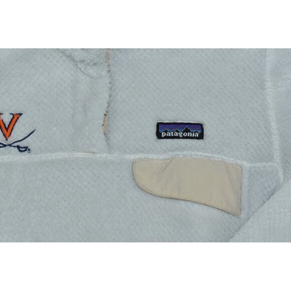 Patagonia Re-Tool Snap-T Women’s Jacket Size S Ivory Pullover Fleece -Flaws- - Picture 3 of 12
